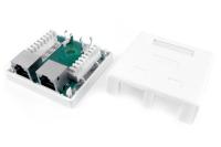 Hyperline SB1-2-8P8C-C6-SH-WH