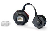 Модуль Keystone Hyperline KJ-IE-8P8C-C5e-180-SH-F-BK